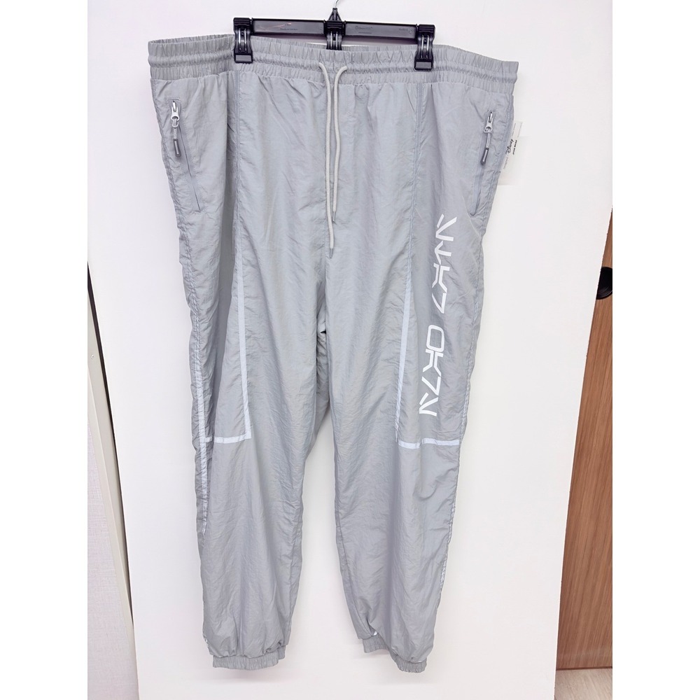 Nerdcore Star Wars Disney Techwear Jogger Pants Aurebesh Men 3XL Gray Cyber